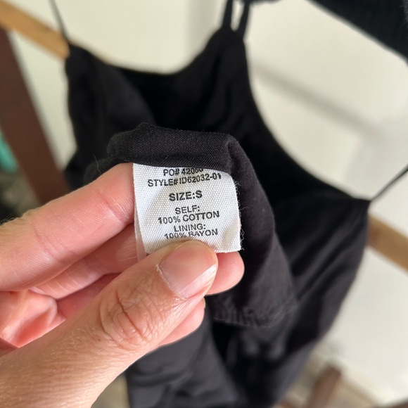 Peach Love California Black Cut-Out Maxi Dress Smock Top Size Small - Picture 6 of 8